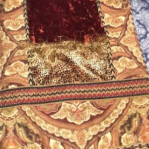 Reilly Chance luxury genuine velvet table runner 72 inch